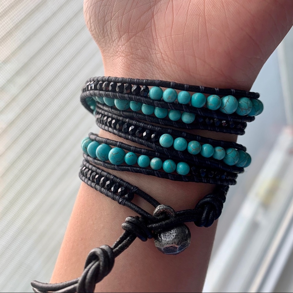 Turquoise wrap bracelet - Picture 3 of 3